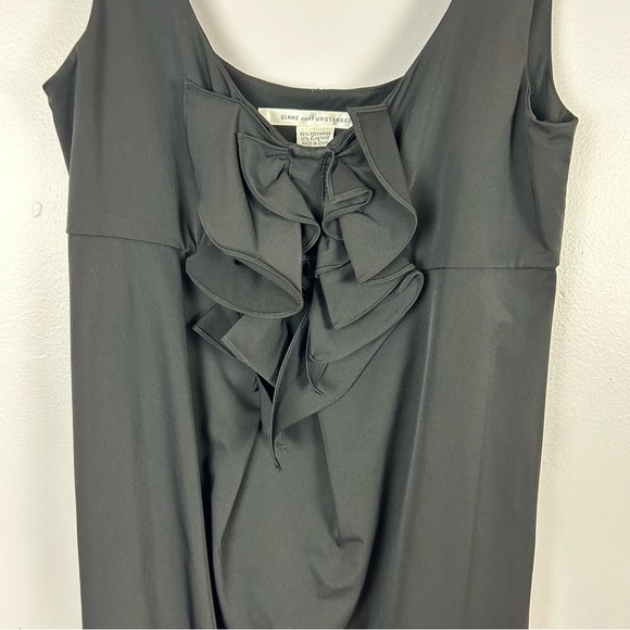 Diane von Furstenberg Elegant Black Adalina Dress Size 6 - Picture 5 of 12